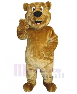 Lovely Light Brown Bear Mascot Costume Animal