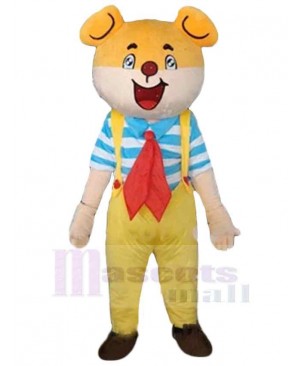Optimistic Bear Boy Mascot Costume Animal