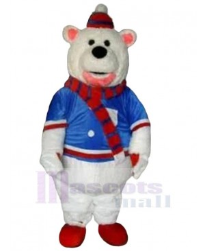 Plush Polar Bear Mascot Costume Animal