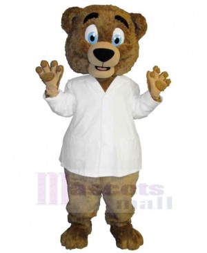 Scientist Bear Mascot Costume Animal
