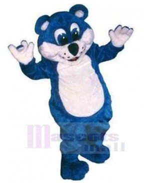 Sweet Blue Bear Mascot Costume Animal
