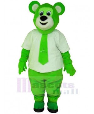 All Green Bear Mascot Costume Animal