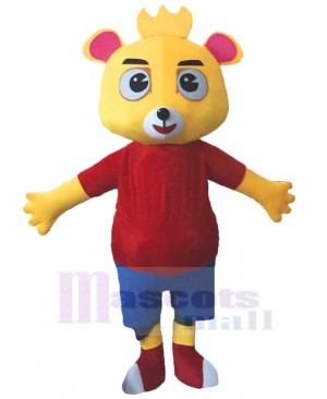 Adorkable Yellow Bear Mascot Costume Animal