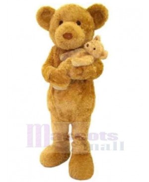 Bear with Baby Bear Mascot Costume Animal