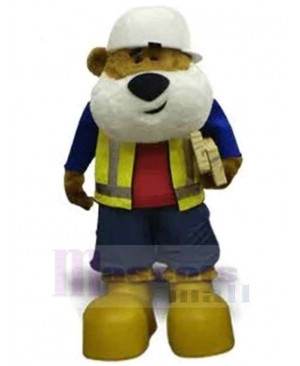 Work Bear 2 Mascot Costume Animal