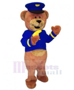 Teddy Bear Policeman Mascot Costume Animal
