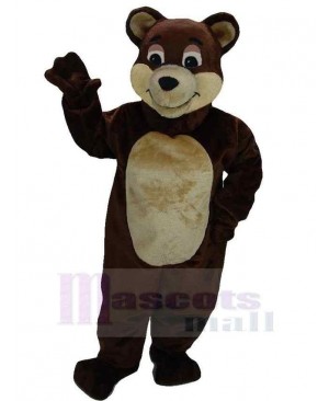 Cartoon Brown Bear Mascot Costume Animal