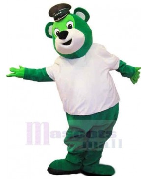 Green Bear Adult Mascot Costume Animal