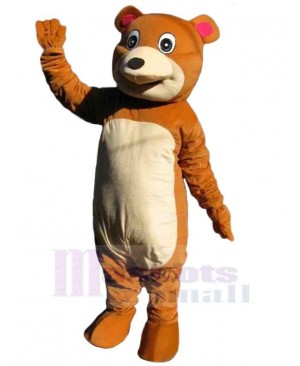 Soft Brown Bear Mascot Costume Animal