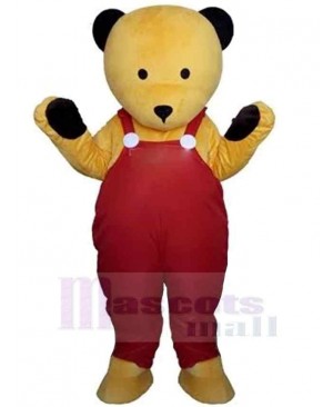 Yellow Teddy Bear Mascot Costume Animal