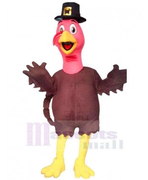 Thanksgiving Red Turkey Mascot Costume Animal