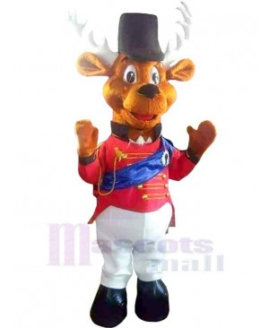 Christmas Friendly Rudolph Mascot Costume Animal