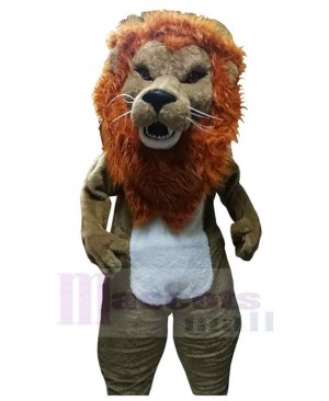 Old Brown Lion Mascot Costume Animal