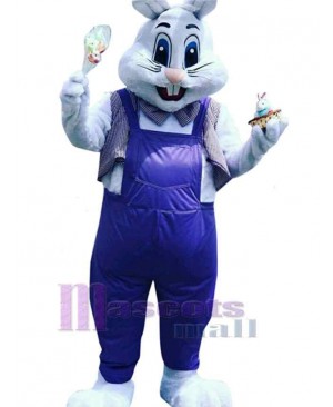 White Rabbit Adult Mascot Costume Animal