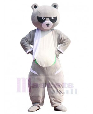 Cool Grey Bear Mascot Costume For Adults Mascot Heads