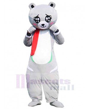 Cute Grey Bear Mascot Costume For Adults Mascot Heads