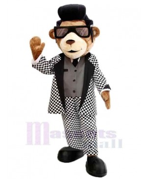Handsome Teddy Bear Mascot Costume For Adults Mascot Heads