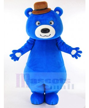 Big Blue Bear Mascot Costume Animal