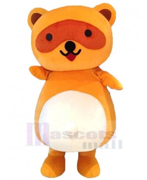 Vivacious Orange Bear Mascot Costume Animal