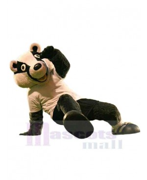 Black and White Bear Mascot Costume Animal