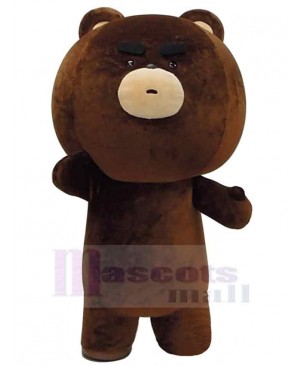 Big Brown Teddy Bear Mascot Costume Animal