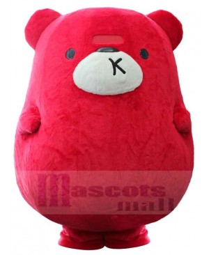 Giant Red Bear Mascot Costume Animal