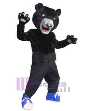 Fierce Black Bear Mascot Costume Animal