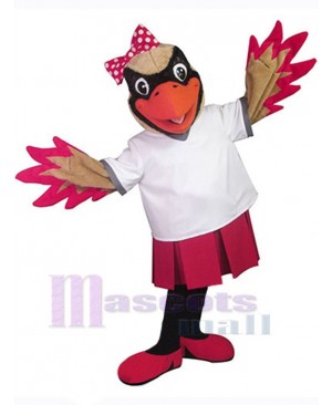 Female Cardinal Bird Mascot Costume Animal