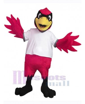 Male Cardinal Bird Mascot Costume Animal
