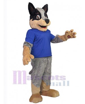 Gray Bulldog Dog Mascot Costume Animal