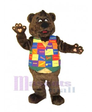 Bear in the Vest Mascot Costume Animal
