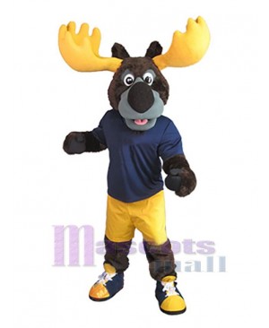 Power Moose Mascot Costume Animal
