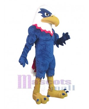 Power Blue Eagle Mascot Costume Animal