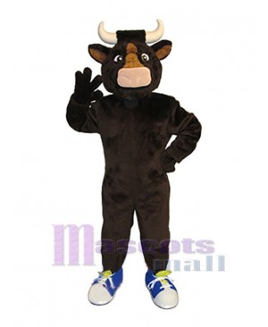 Brown Cow Mascot Costume Animal