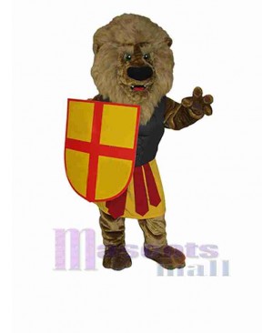 Brave Brown Lion Mascot Costume Animal