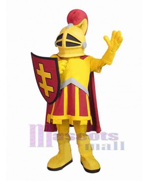 Golden Knight Mascot Costume People